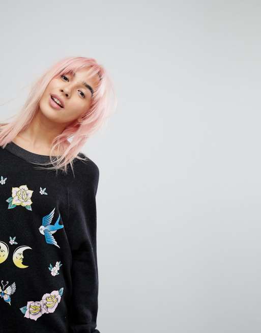 Wildfox store rose sweatshirt