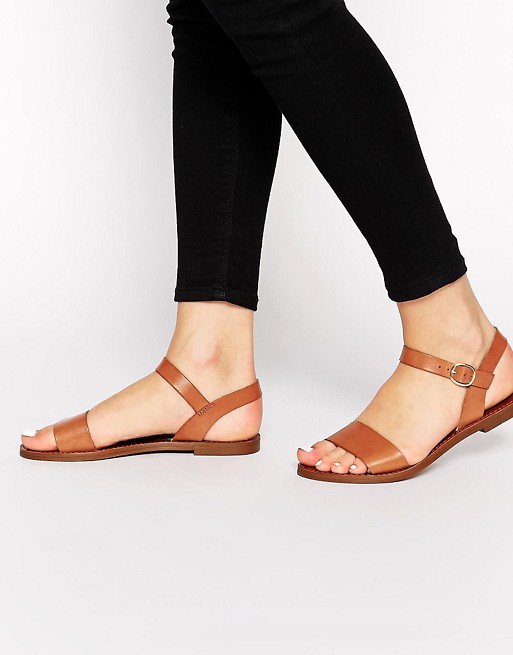 Windsor Smith | Windsor Smith Bondi Tan Leather Flat Sandals