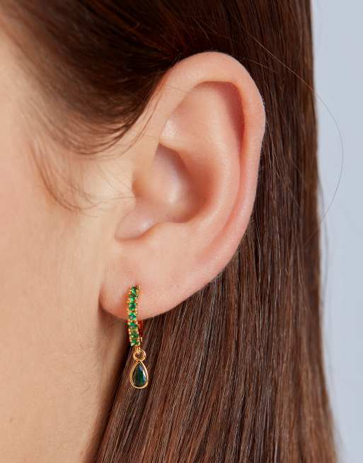 Emerald hoops clearance