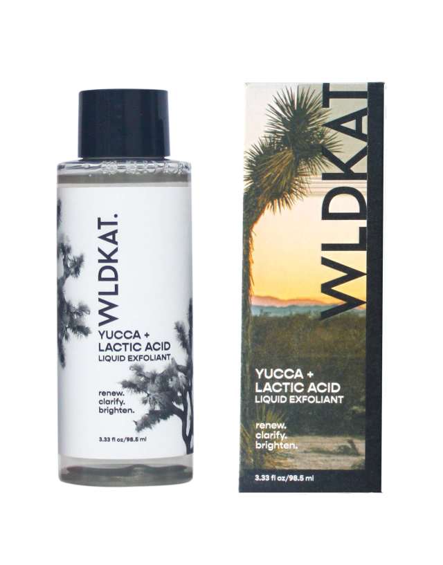 WLDKAT Yucca+ Lactic Acid Liquid Exfoliant 3.33 fl oz