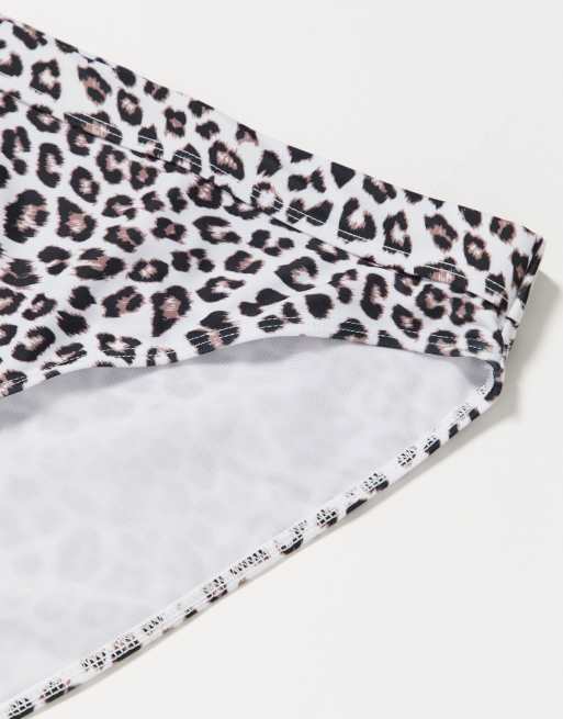 Wolf & Whistle Curve - Exclusief bikinibroekje met hoge taille en dierenprint, 2 van 4