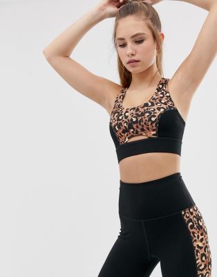 leopard print bra top