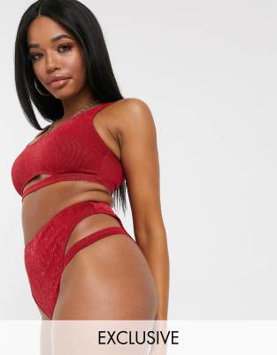 Red hot sale glitter bikini