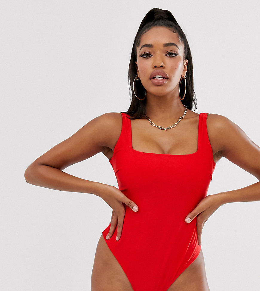 Wolf & Whistle Fuller Bust Exclusive swimsuit DD - G Cup in red