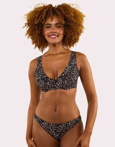 Wolf & Whistle Juliet leopard print mix & match bikini in leopard print - view 1