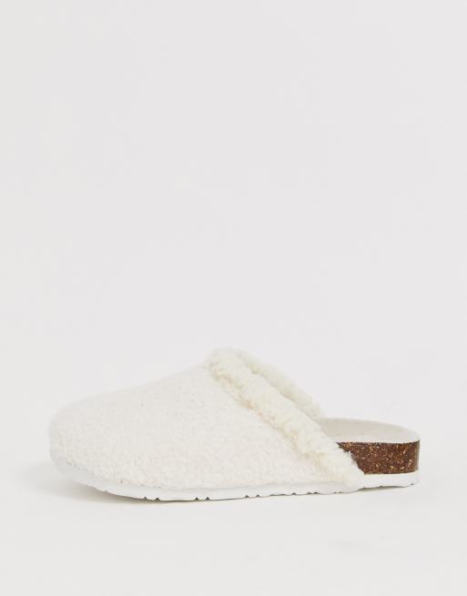 Fluffy hard sole online slippers