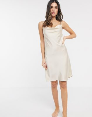 womens satin slip dress