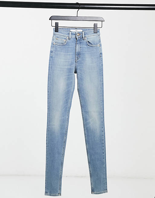Won Hundred Marilyn high waisted skinny jeans in light wash