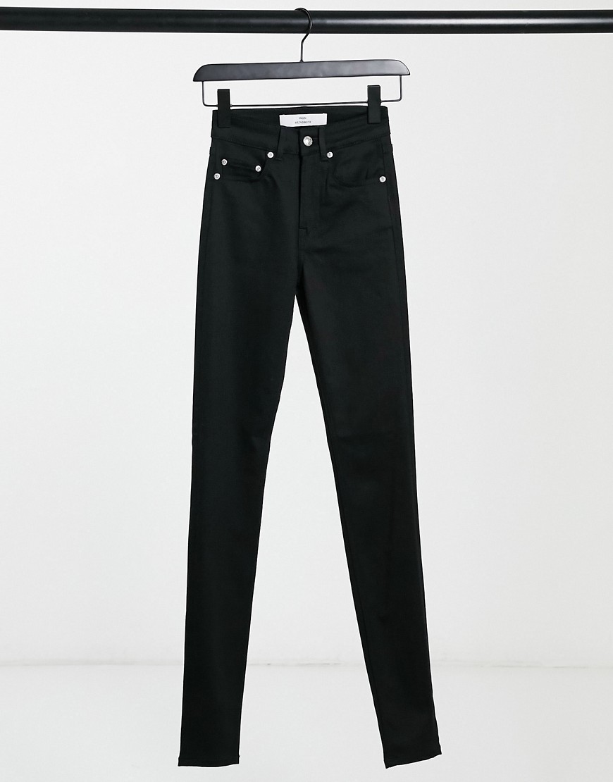 Won Hundred - Marilyn - Skinny jeans met hoge taille in zwart