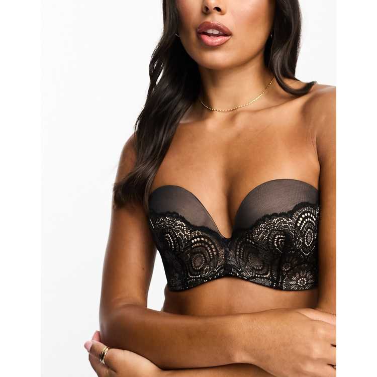 Wonderbra Women's Refined Glamour Balconette Bra, Black, 32A at   Women's Clothing store