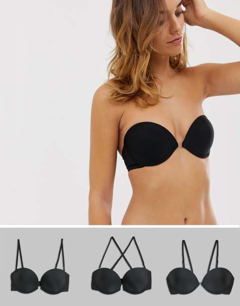 Wonderbra Ultimate Silhouette multiway strapless bra in black - view 1