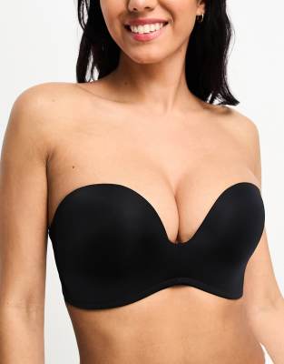 Wonderbra Womens Strapless bra in Black, Size: 34B : Buy Online at