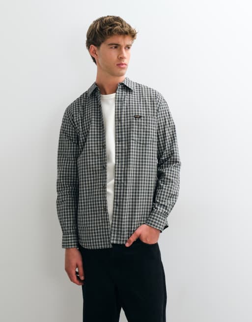 Wrangler 1 pkt shirt in black, 5 of 5