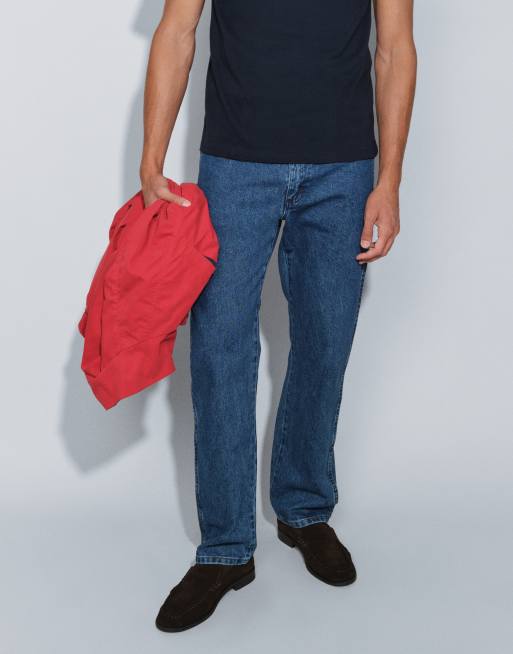 Wrangler 13MWZ jean coupe droite originale cowboy délavage foncé, 2 de 5