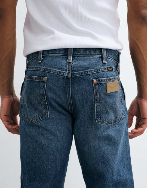 Wrangler 13mwz jeans i denim med lige ben i mellemvask, 3 af 5