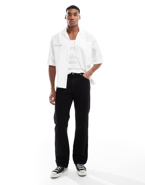 Wrangler 13MWZ original cowboy straight fit jeans in black