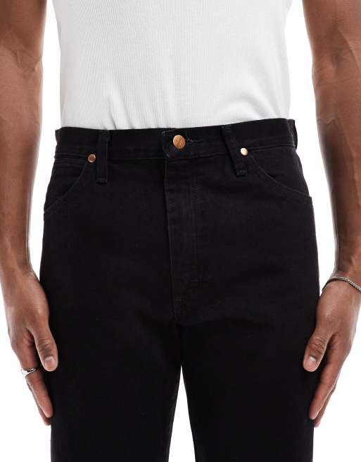 Wrangler – 13MWZ Original Cowboy – Czarne jeansy z prostymi nogawkami, 5 z 5
