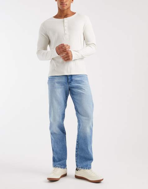 Wrangler 13MWZ original cowboy straight fit jeans in blue - view 1