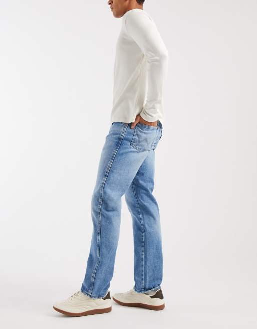 Wrangler 13MWZ original cowboy straight fit jeans in blue, 3 of 5