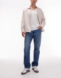 [Wrangler] Wrangler 13MWZ original cowboy straight fit jeans in midwash blue W30 L32 BREEZE HUNTER