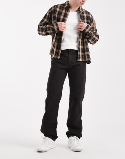 Wrangler - 13MWZ Original - Jeans dritti marrone scuro stile cowboy - view 1