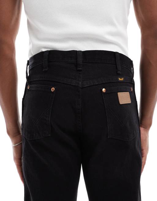Wrangler – 13MWZ Original – Svarta raka jeans med cowboystil, 4 av 5