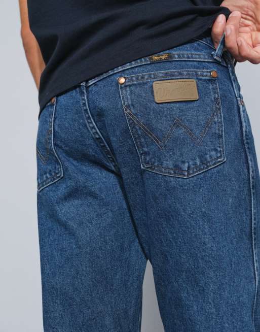 Wrangler 13MWZ originele cowboy straight-fit jeans met donkere wassing, 5 van 5