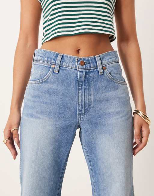 Wrangler 70s flare jeans in washed light blue | ASOS