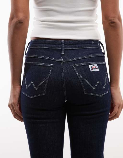Wrangler a zampa in denim indaco, 4 di 5