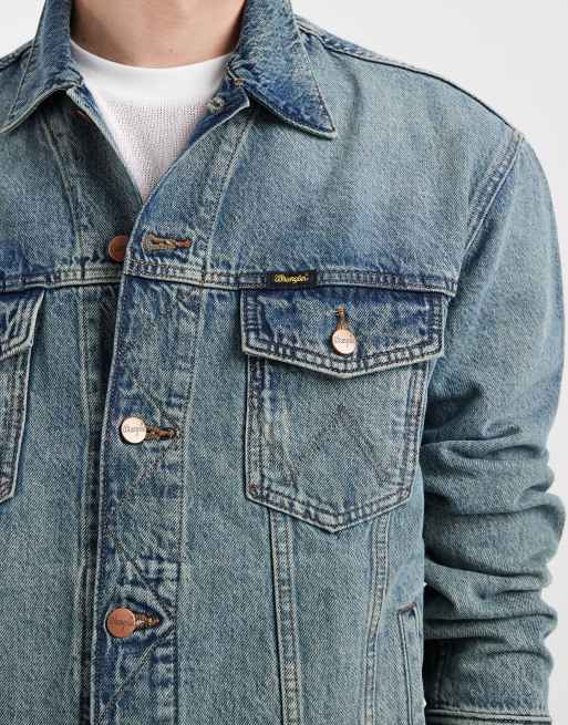 Wrangler - Anti Fit - Veste en jean - Délavage moyen, 5 de 5