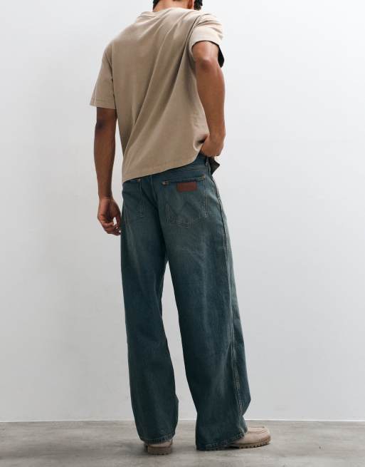 Wrangler baggy jeans i tonad mellanljus tvätt, 3 av 5
