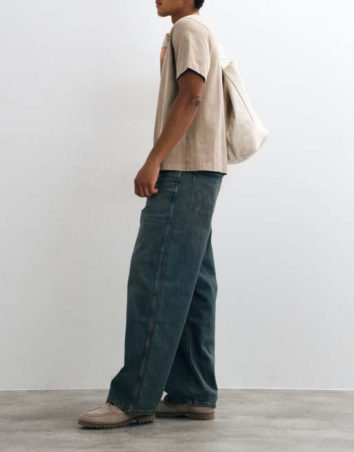 Wrangler baggy jeans in washed blue, 5 of 5