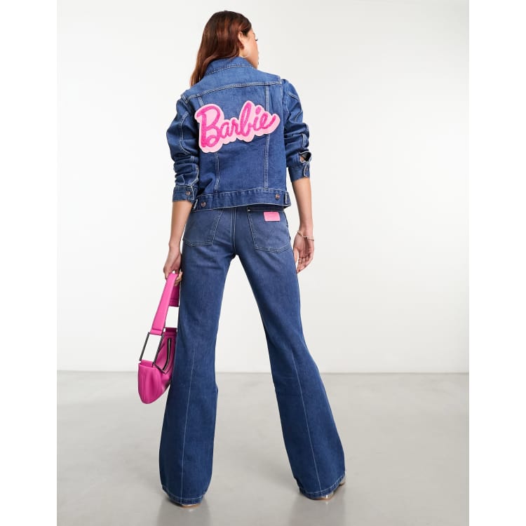 Wrangler Barbie co-ord denim jacket with back print