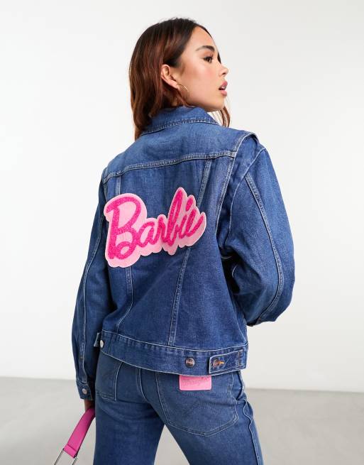 Wrangler Barbie Veste d ensemble en jean avec imprim au dos