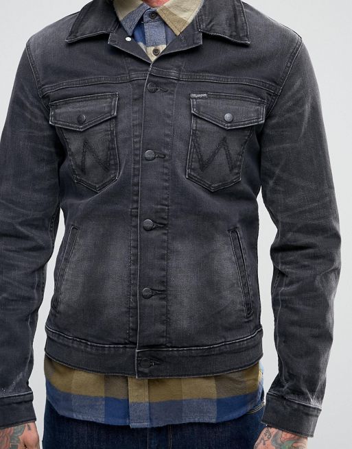Wrangler Black Denim Jacket | ASOS
