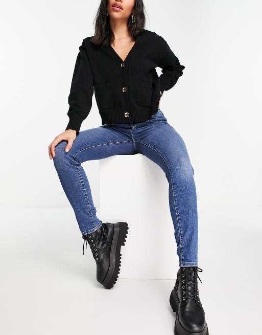 Wrangler Body Bespoke Jeans skinny lavaggio blu medio ASOS