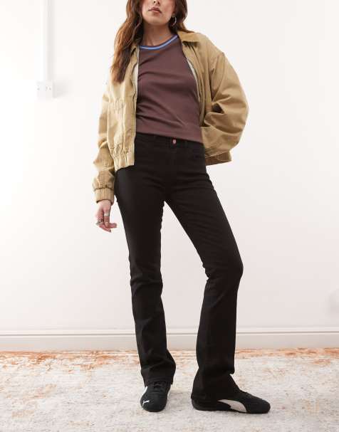 Wrangler bootcut jeans in black - view 1