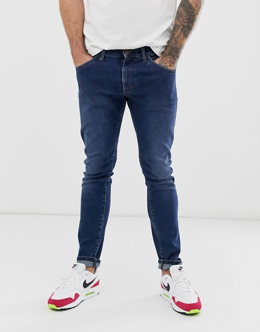 Wrangler - Bryson - Blå skinny-jeans