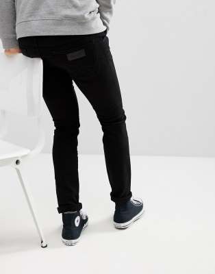 wrangler bryson skinny jeans black
