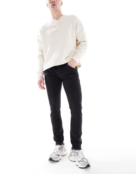 Wrangler - Bryson - Sorte skinny fit-jeans - view 1