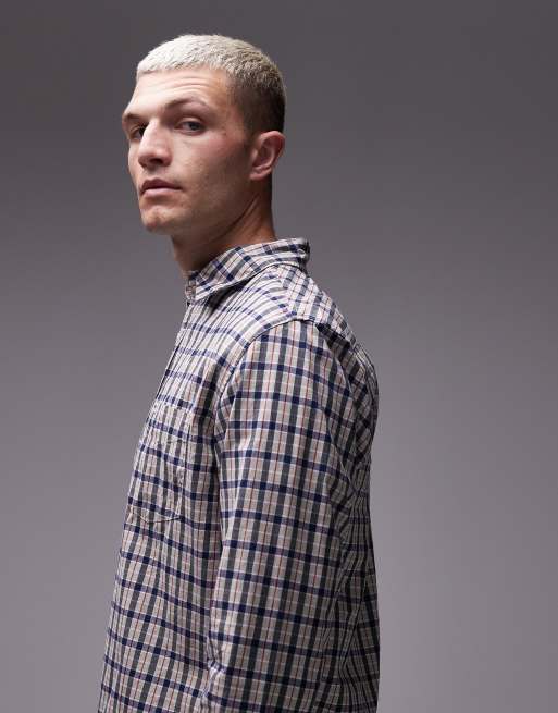 Wrangler Camicia a maniche lunghe colore neutro a quadri ASOS