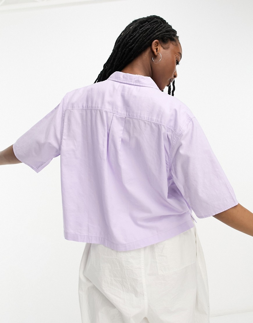 Camicia squadrata lilla pastello-Viola - Wrangler Camicia donna  - immagine1