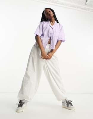 Camicia squadrata lilla pastello-Viola - Wrangler Camicia donna  - immagine2
