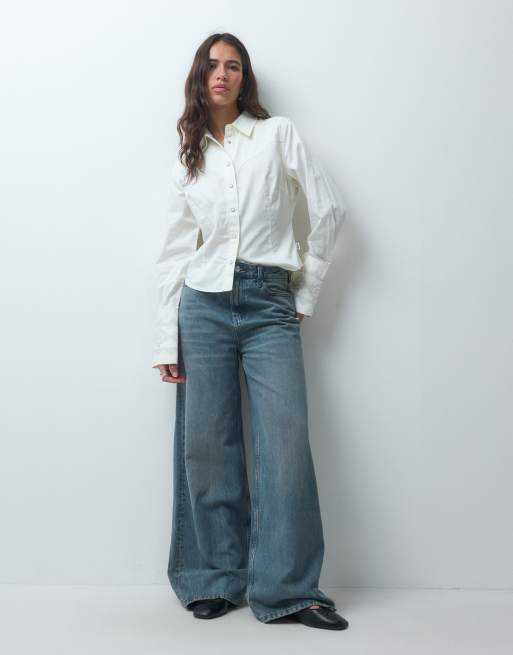 Wrangler camicia western slim color avorio, 3 di 4