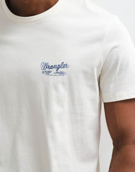Wrangler camiseta estampada gráfica en blanco roto, 5 de 5