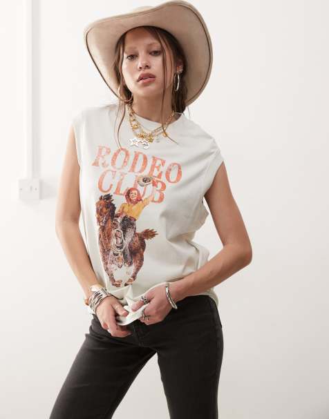 Wrangler - Canotta bianco vintage con stampa "Rodeo Club" - view 1