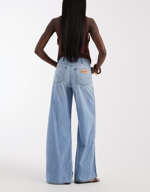 Wrangler - Canyon - Jeans met wijde pijpen in bleekwassing, 2 van 5