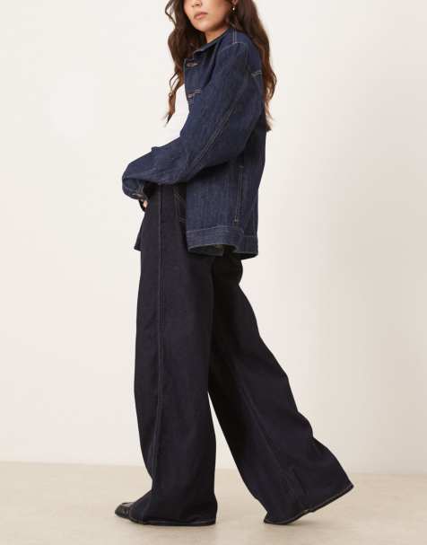 Wrangler – Canyon – Jeansy z szerokimi nogawkami w kolorze indygo - view 1