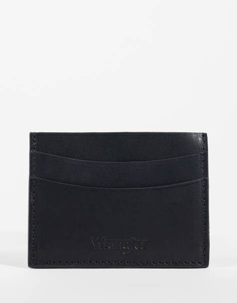 Wrangler card holder in black - view 1