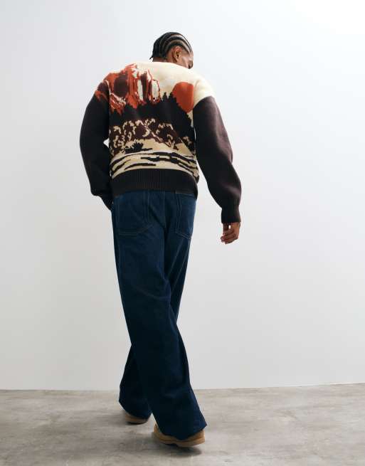 Wrangler cardigan med gennemgående lynlås i beige, 5 af 5